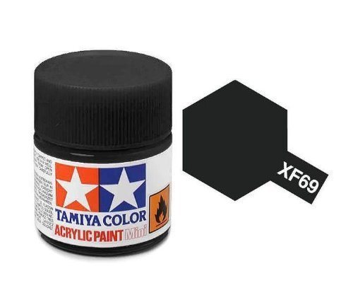 Tamiya 81769 Akryl maling, XF69, NATO Black, 10 ml