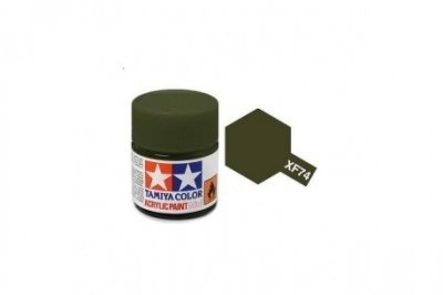 Tamiya 81774 Akryl maling, XF74, Oliven grøn (JGSDF), 10 ml
