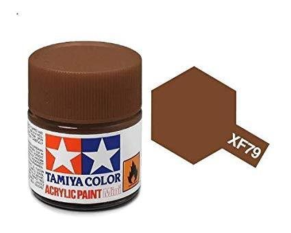 Tamiya 81779 Akryl maling, XF79, Linoleum dæk brun, 10 ml