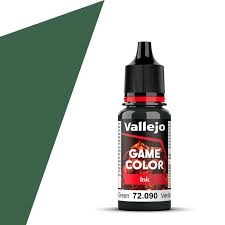 Vallejo Game Color 72090 Ink black green 17ml/18ml (118)