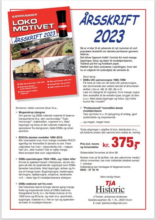 ÅR2023 Lokomotivet årsskrift 2023 KOMMENDE NYHED 2023