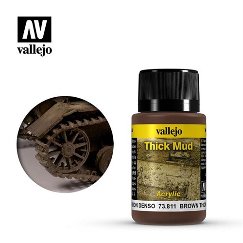 Vallejo 73811 Brown Thick Mud 40ml