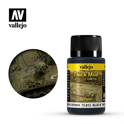  Vallejo 73812 Black Thick Mud 40ml