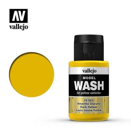 Vallejo 76503 Mørk gul vask 35ml