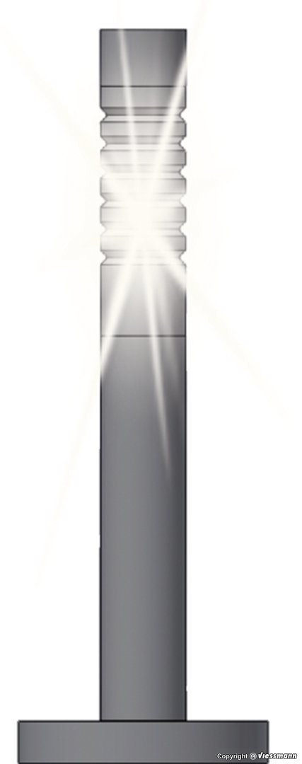 Viessmann 6162 Havelamper, 3 stk, LED, Hvid, H0 