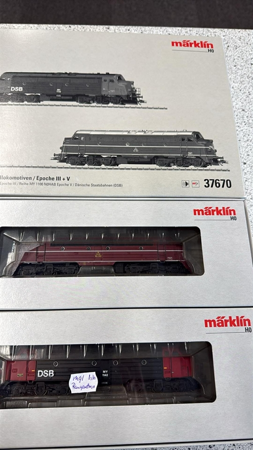 Märklin 37670 DSB MY 1103 og 1142, AC Sound (BRUGT)
