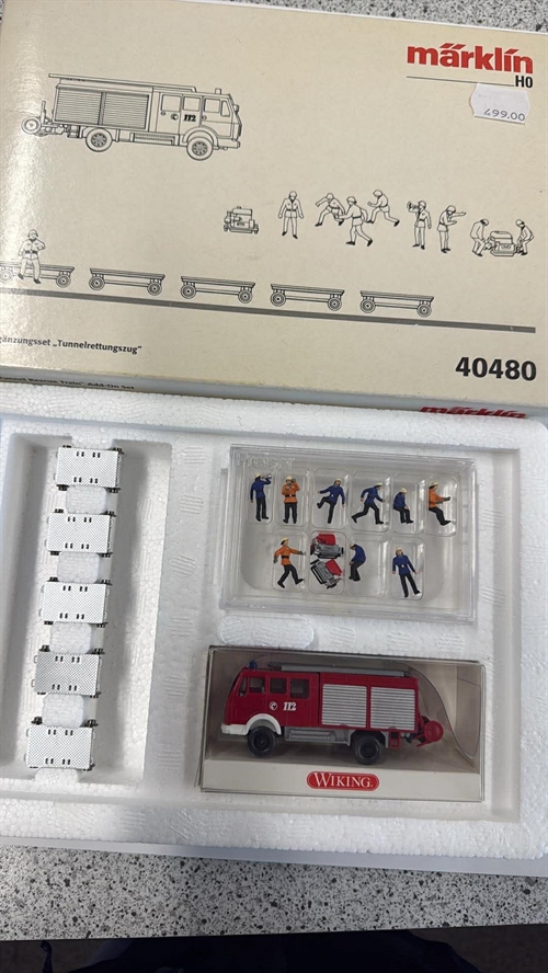 Märklin 40480  Udvidelsessæt "Tunnelredningstog" (BRUGT)