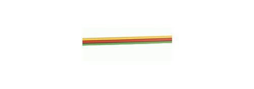 Brawa 3174 Ledning, 0,14 mm2, 5 meter, gul/rød/grøn