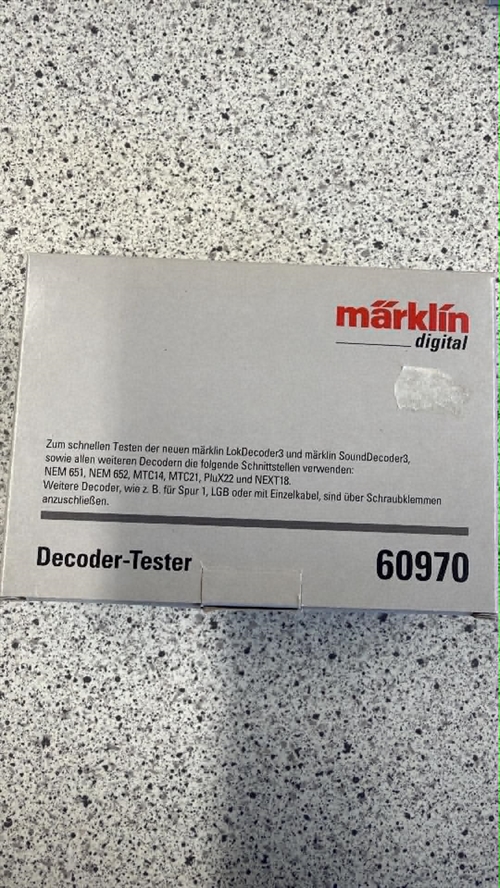 Märklin 60790 Decoder tester (BRUGT)