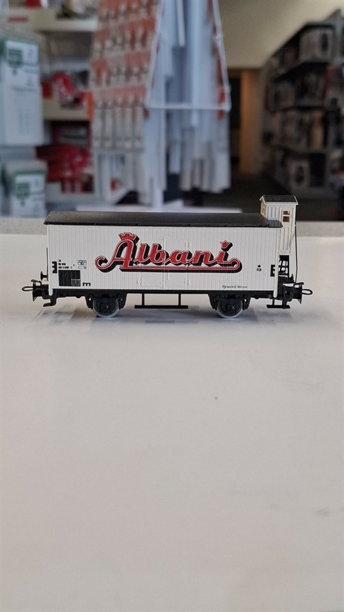 Märklin 4680 Albani reklamevogn m/Br. hus (BRUGT)