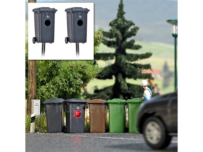 Busch 5633 To affaldsbeholdere, H0