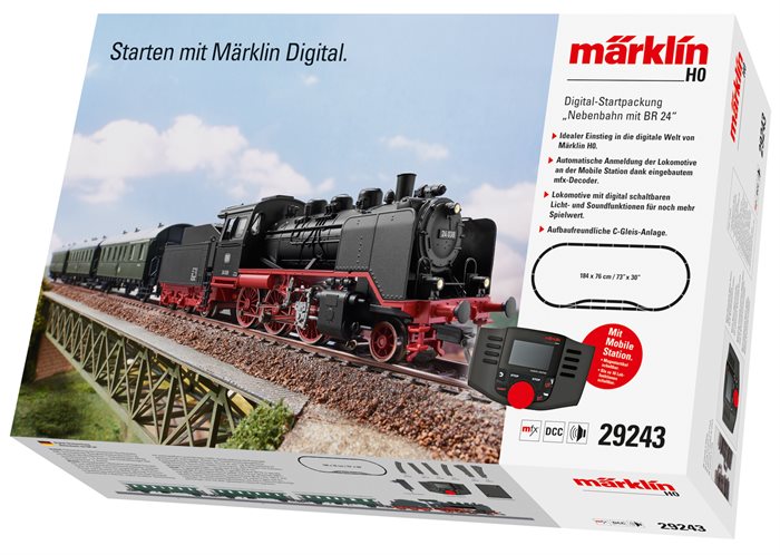 Märklin 29243 Digital-Startpackung "Nebenbahn mit BR 24"