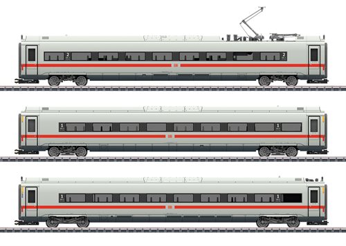 Märklin 43724  Tre-delt udvidelses vognsæt til ICE 4,  DB, ep VI