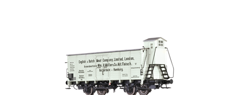Brawa 67459 Ølvogn Gkn „English & Dutch Meat Company” ,DRG,  Litranummer: Hannover 565 906 [P], ep II, Spor N
