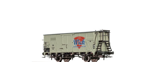 Brawa 67486 Lukket godscogn G10 „Wick” , DB  Litranummer: 123 400, ep III, Spor N
