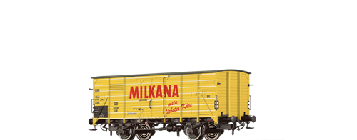 Brawa 67488 Lukket godsvogn G10 „Milkana” , DB,  Litranummer: 145 387, ep III, Spor N
