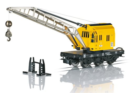 Märklin 4671 Märklin Start up - Tjeneste kranvogn med funktionsdygtig udlægger og krog, DB, ep IV/V