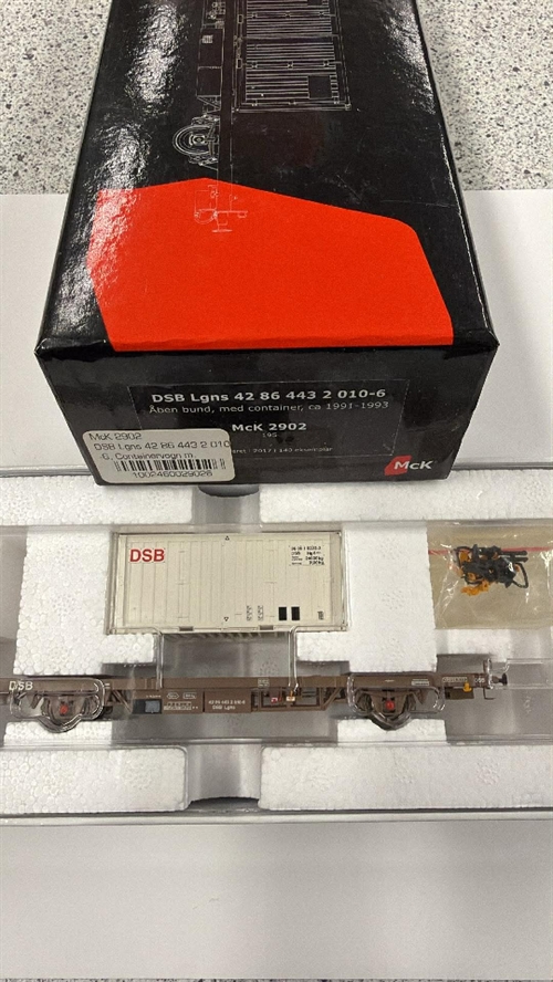 McK 2902 DSB Lgns vogn med container (BRUGT)