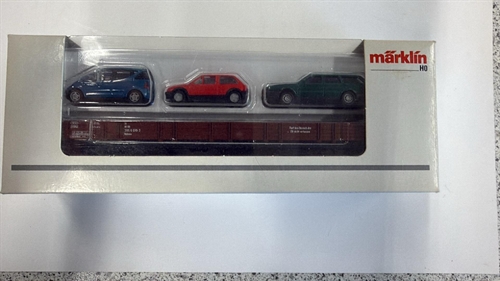 Märkin 44732 Autotransportvogn med tre biler (BRUGT)