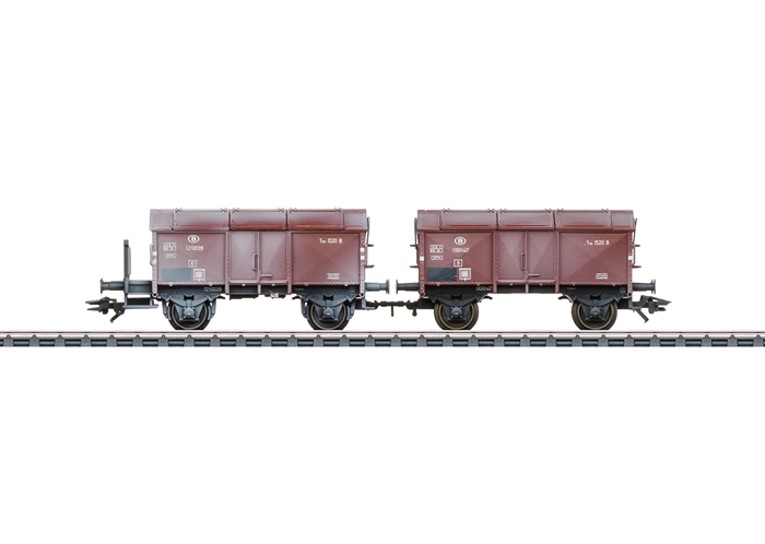 Märklin 46018 Dobbelt klapdækselvognssæt, SNCB, ep III