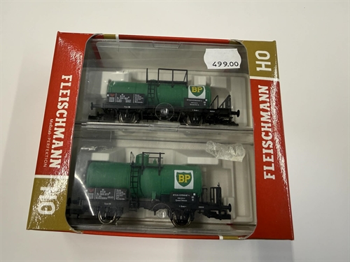 Fleischmann 544503 Dobbelt BP tankvognssæt (BRUGT)