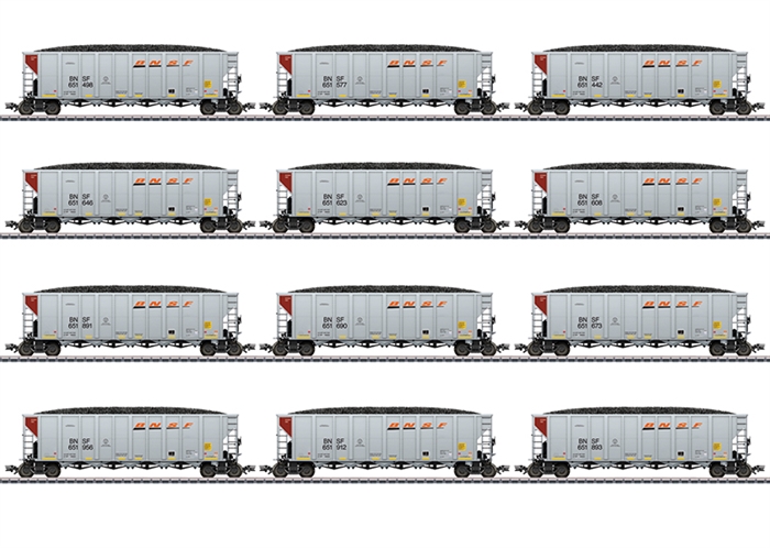 Märklin 45666 Hopper Car sæt BNSF, 12 vogne, ep VI 