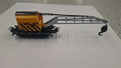 Märklin 4671-1 Märklin Start up - Tjeneste kranvogn med funktionsdygtig udlægger og krog, DB, ep IV/V (BRUGT)