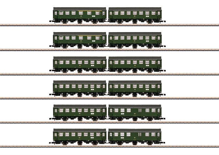 Märklin 87061 Sæt med 6 par konverteringsvogne i displayet, SPOR Z