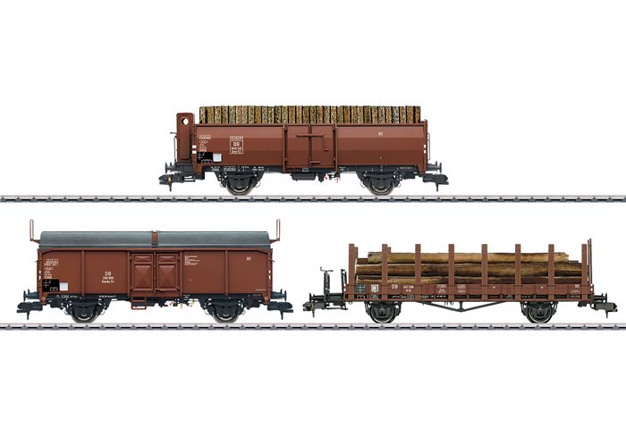 Märklin 58229 Godsvognssæt belæsset med træ, Spor 1