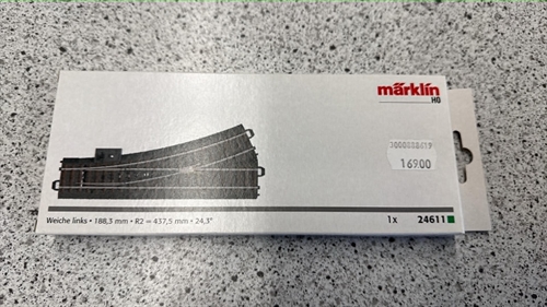 Märklin 24611 Sporskifte venstre, (BRUGT)