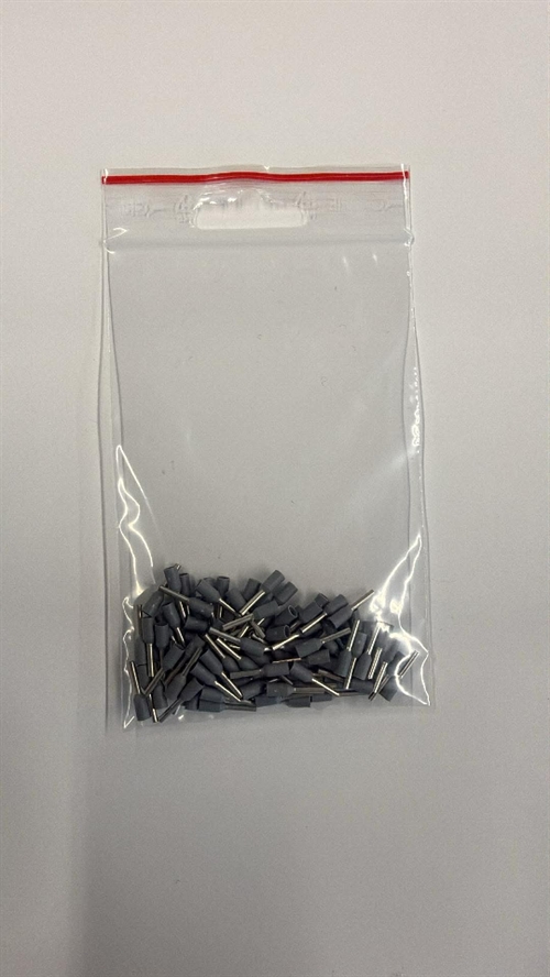 SMT8300 terminalrør, Grå, 2,5mm2, 100 stk
