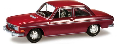 Herpa 024679-002 Audi 60 Limousine, mørkerød, H0