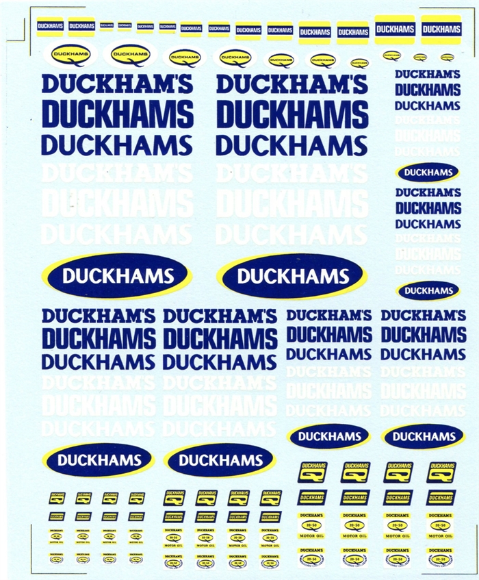 DMC Decals SP-038 Duckhams 1/24 - 1/32 - 1/43