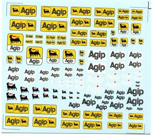DMC Decals SP-054 Agip 1/24 - 1/32 - 1/43