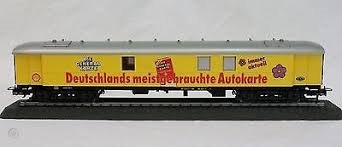Märklin 4421 - Udstillingsvogn - "Deutschlands meistgebrauchte Autokarte" - i original Märklin æske. Sjælden Märklin vogn fra ca. 1987.