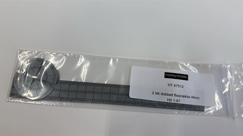 Hobbytrade 87512 Dobbelt fliserække med diverse hjørner, 44 cm, H0