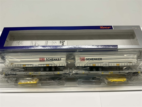 Roco 673399 Dobblet lommevognssæt med DB Schenker trailere, (BRUGT)
