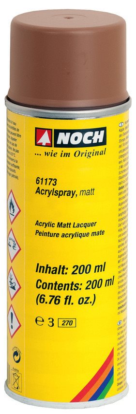 Noch 61173 Acryl spraymaling, mat brun, 200 ml