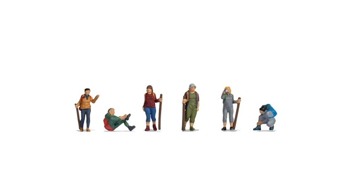 Noch 15868 Pilgrimme, seks figurer, H0