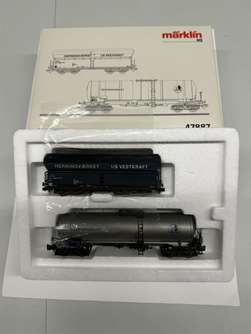 Märklin 47887 2-delt Herningværket vognsæt (BRUGT)