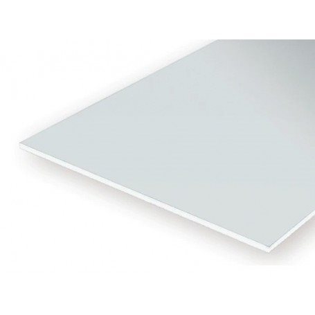 Evergreen 9100 Plain White Polystyrene Sheets 6" x 12" (15cm x 30cm) .2,5 mm tyk (1 sheet per pack) 