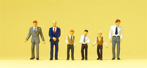 Preiser 10560 Kirkegængere, seks figurer, H0