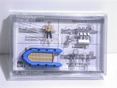 Preiser 10687 Fisker i gummibåd, H0