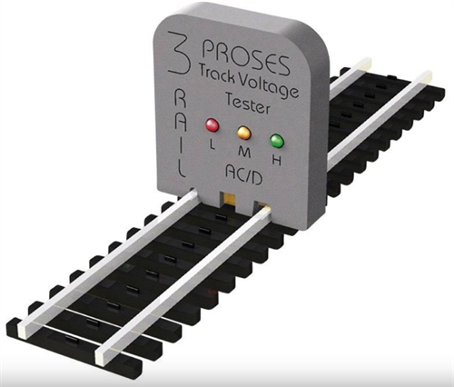 Proses PVT-002 Spor strømtester til 3-skinne drift/Märklin c- og k-skinner