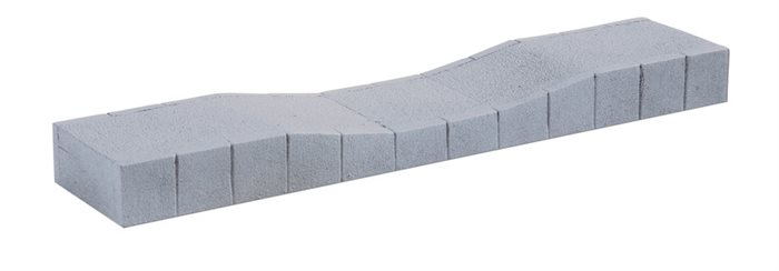 Noch 66014 Perron epoke III-IV med perronrampe til Märklin C-skinner 18 cm lang, 3,8 cm bred, 1,5 cm høj, 