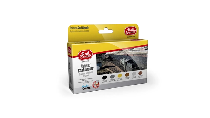 Ammo By MIG 4601031 Jernbanekul depoter, farve sæt