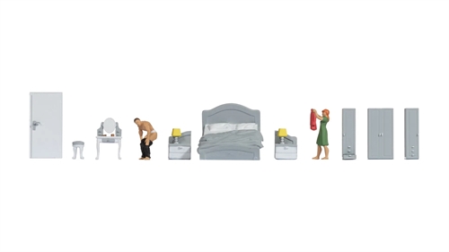 Noch 16287 Figurer temaverden "Soveværelse", H0