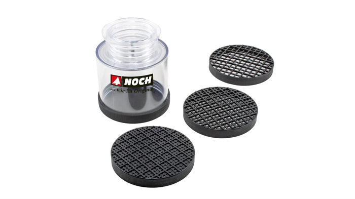 Noch 60127 Flock- udskiftningsbeholder med tre sigter og et låg