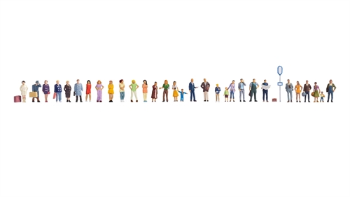 Noch 16054 Mega Sparsæt "Stående og Gående", 30 figurer, H0