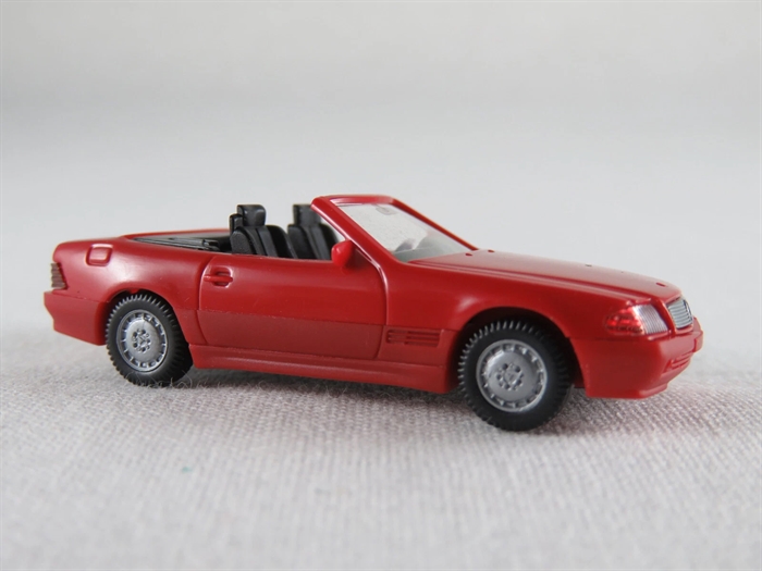 Wiking 14201 Mercedes Benz 500 SL Cabrio (1989), rød, H0